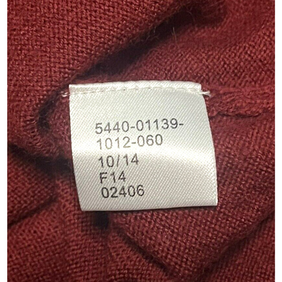 Jos A Bank Classic Collection Mens Wool V-Neck Sweater Size Large Cranberry Red - Picture 8 of 8